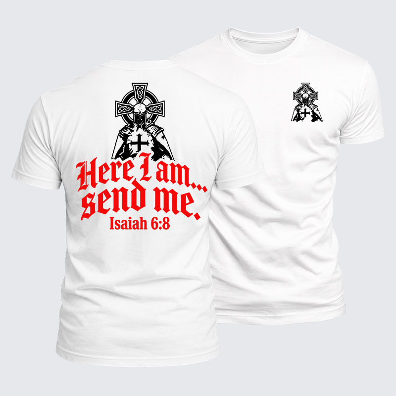 Luxe Mercerized Cotton Tee - Here I Am Send Me