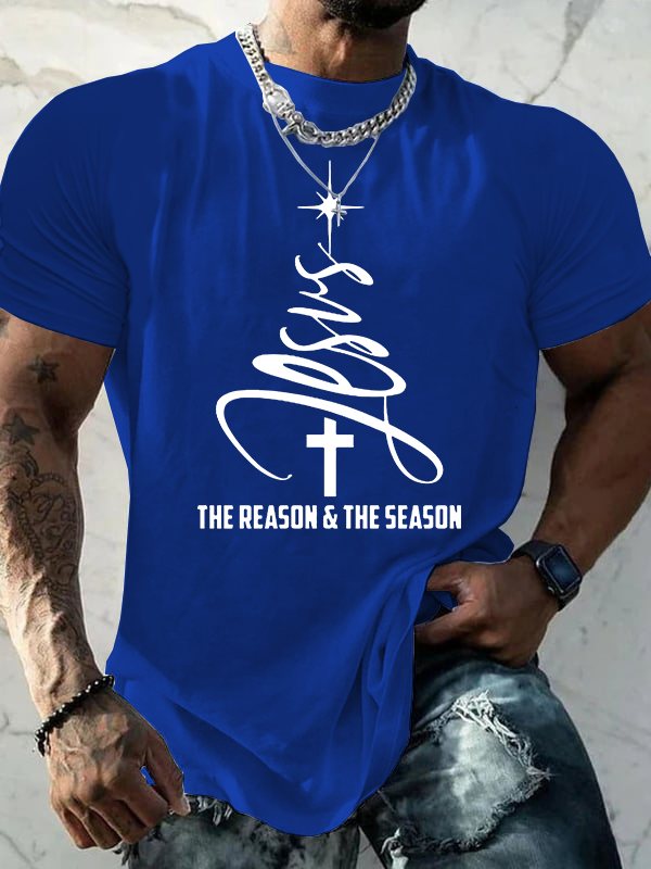 The Reason & The Season Jesus God Christian Cotton T-Shirt
