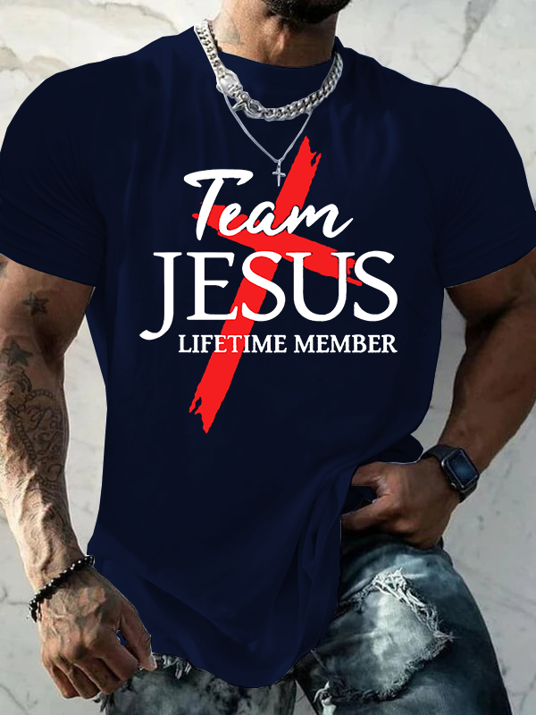 Team Jesus Jesus God Christian Cotton T-Shirt