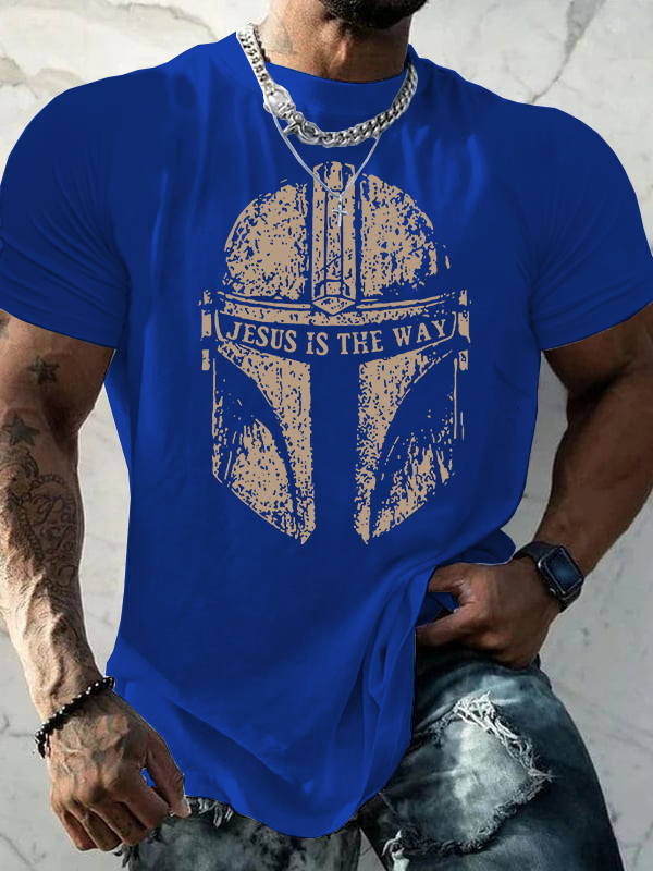Jesus Is The Way Jesus God Christian Cotton T-Shirt