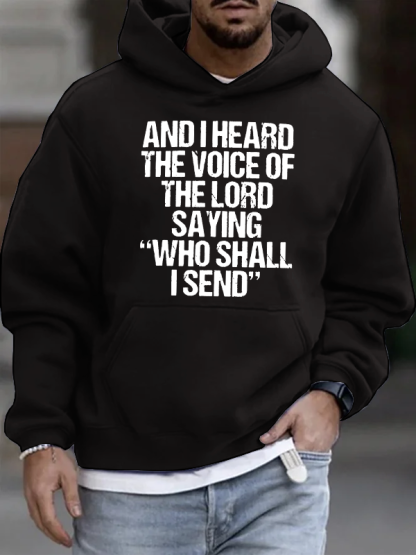 Send Me Isaiah 6:8 Christian Cotton Hoodie