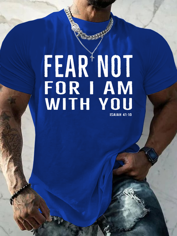 Man Of God Husband Dad Jesus God Christian Cotton T-Shirt