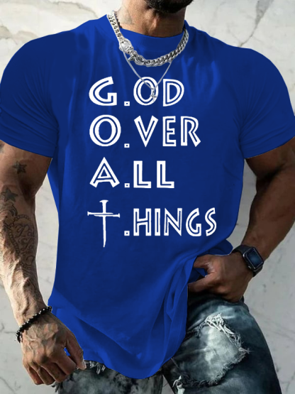  GOAT Jesus God Christian Cotton T-Shirt