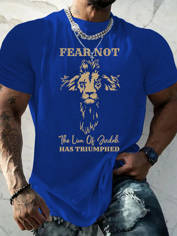 Fear Not Jesus God Christian Cotton T-Shirt