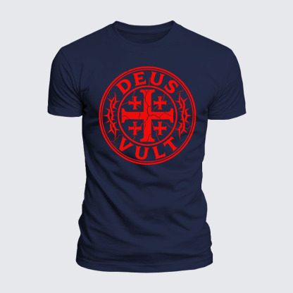 Luxe Mercerized Cotton Tee - Deus Vult