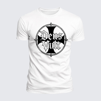 Luxe Mercerized Cotton Tee - Deus Vult