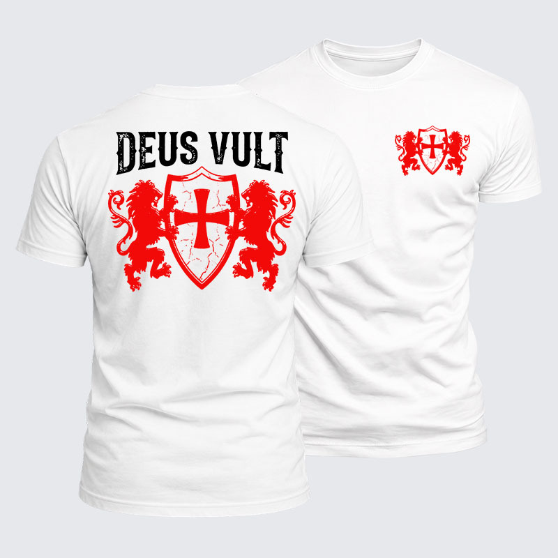 Luxe Mercerized Cotton Tee - Deus Vult