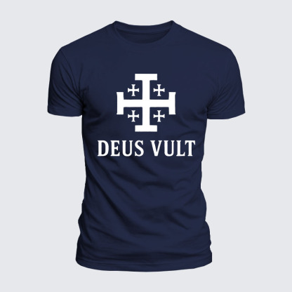 Luxe Mercerized Cotton Tee - Deus Vult