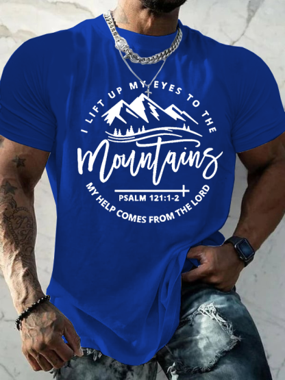 Faith Print Jesus God Christian Cotton T-Shirt