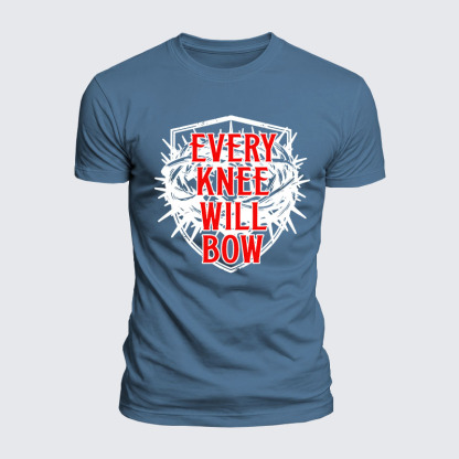 Luxe Mercerized Cotton Tee - Every Knee Will Bow 