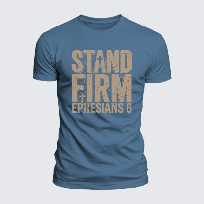 Luxe Mercerized Cotton Tee - Stand Firm Ephesians 6