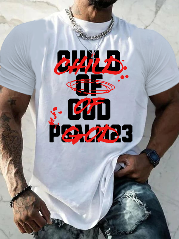 Child Of God Jesus God Christian Cotton T-Shirt