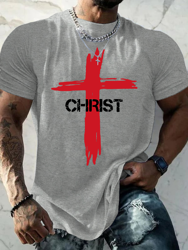 Christ Cross Christian Cotton T-Shirt