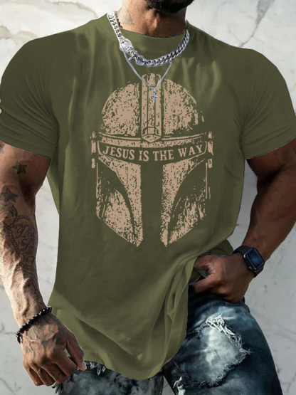 Jesus Is The Way Jesus God Christian Cotton T-Shirt