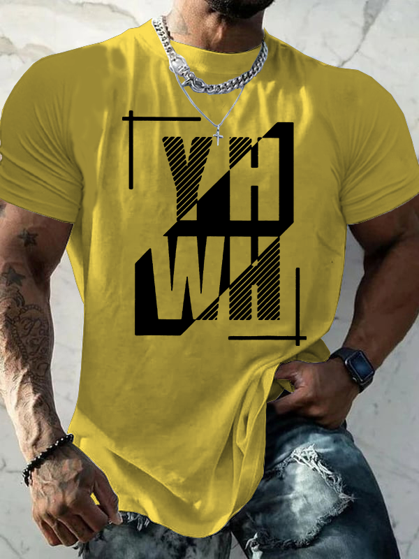 YHWH God Yahweh - Judah-Lion-Yahweh Jesus God Christian Cotton T-Shirt