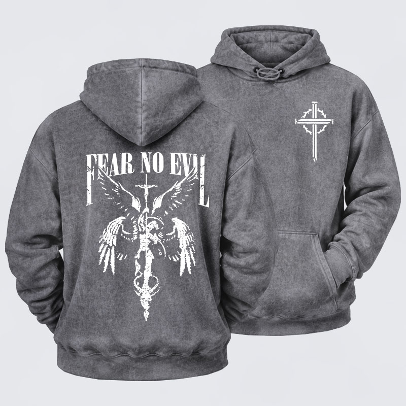 Washed Hoodie -  Fear No Evil
