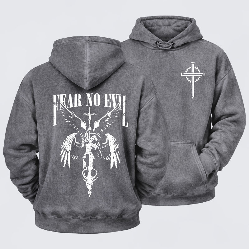 Washed Hoodie -  Fear No Evil