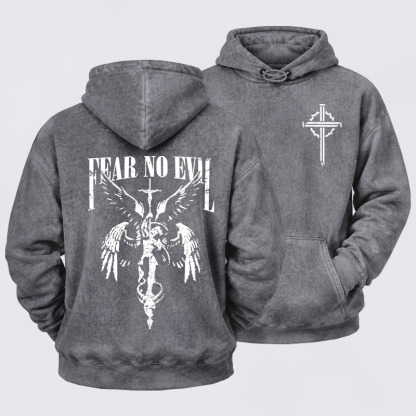 Washed Hoodie -  Fear No Evil