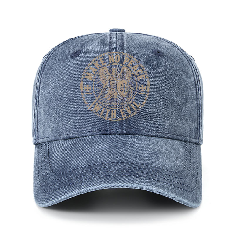 Heritage Washed Cap - Make No Peace With Evil