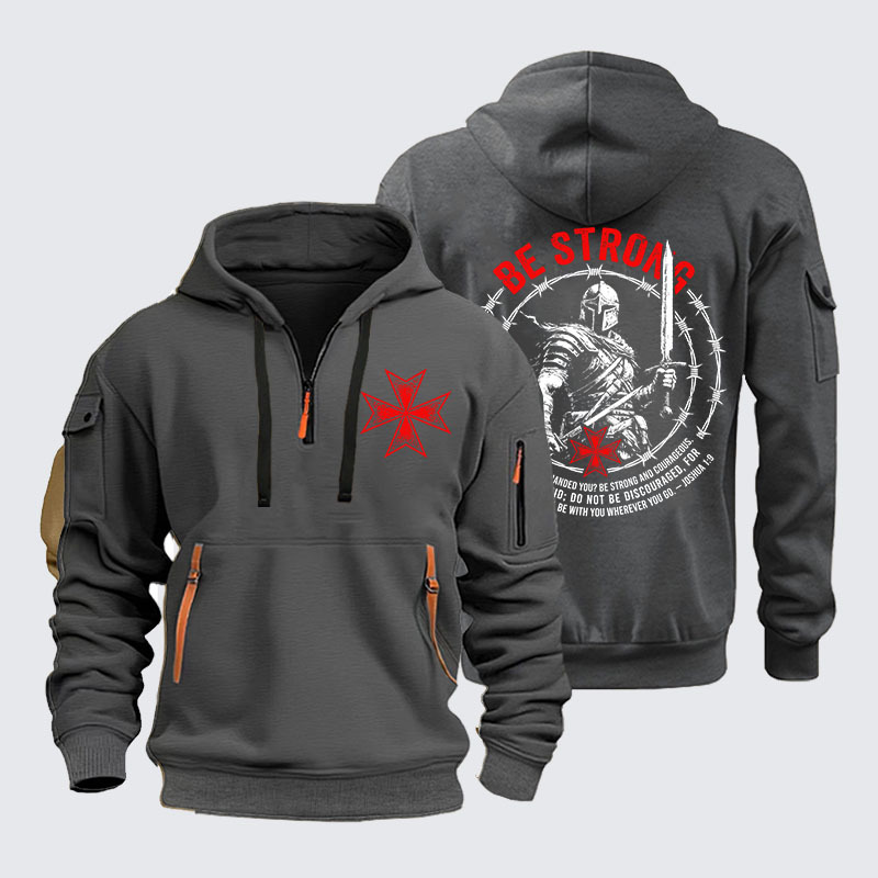 Zipper Hoodies - Be Strong And Courageous Joshua 1:9