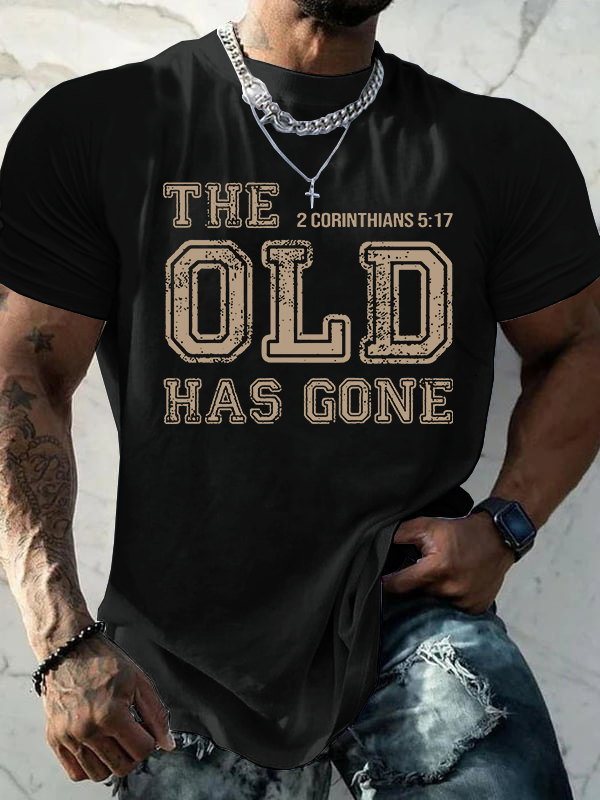 Man Of God Husband Dad Jesus God Christian Cotton T-Shirt