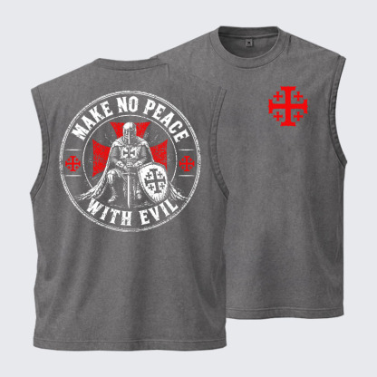 Washed Tank Top - Make No Peace With Evil