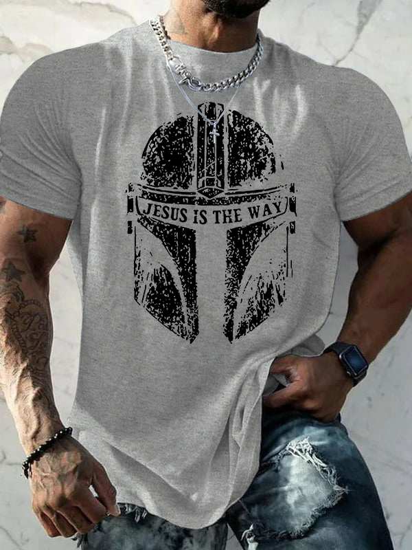 Jesus Is The Way Jesus God Christian Cotton T-Shirt