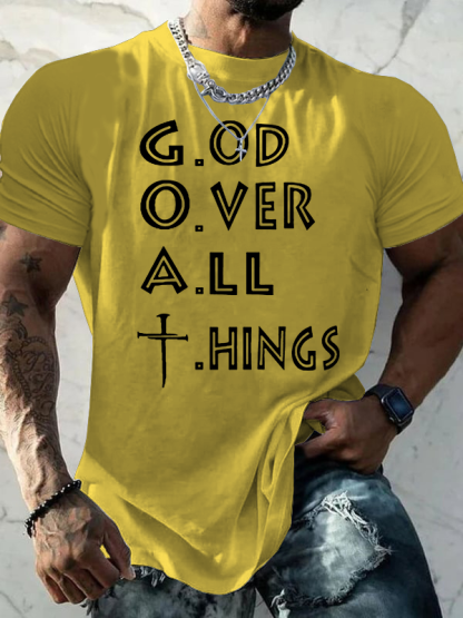  GOAT Jesus God Christian Cotton T-Shirt