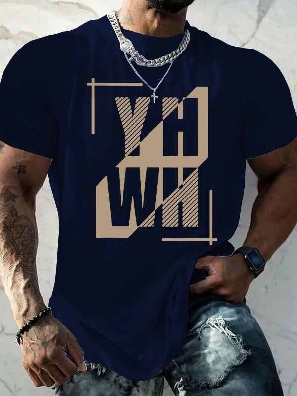 YHWH God Yahweh - Judah-Lion-Yahweh Jesus God Christian Cotton T-Shirt