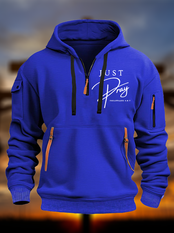 Just Pray Jesus God Christian Zipper Hoodies
