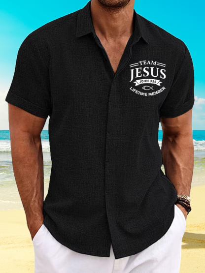 Jesus Team Jesus God  Christian Short Sleeve Shirt