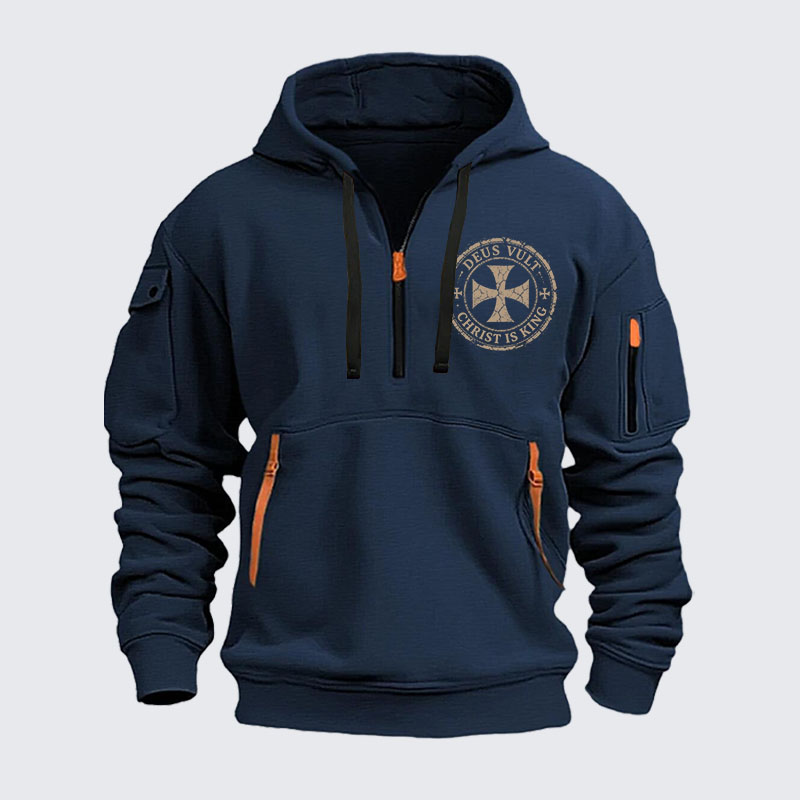 Zipper Hoodies - Deus Vult Christ Is King