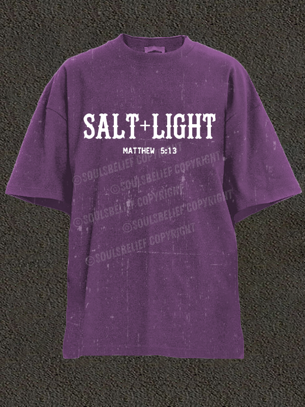 Salt & Light Christian Washed T-Shirt