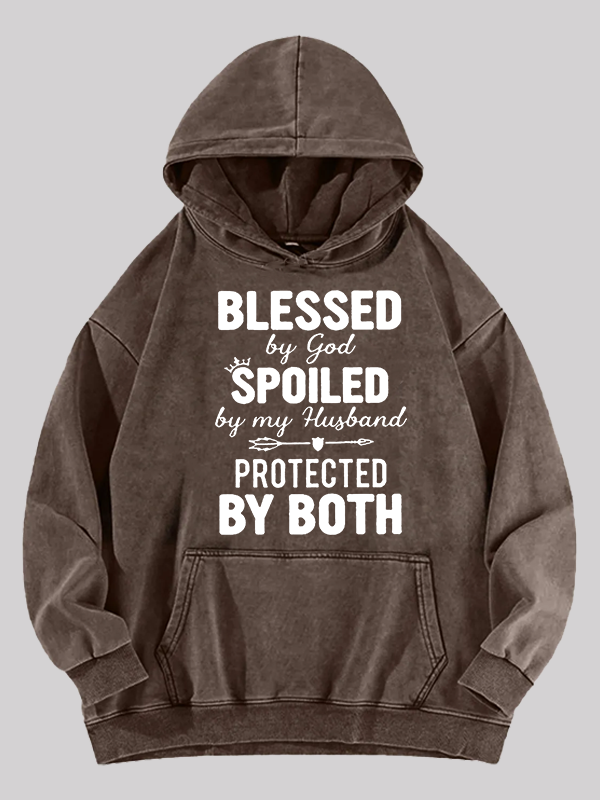 God Bless Jesus God Christian Washed Hoodie