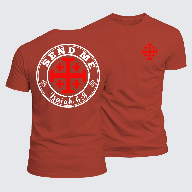 Luxe Mercerized Cotton Tee - Isaiah 6:8 - SEND ME