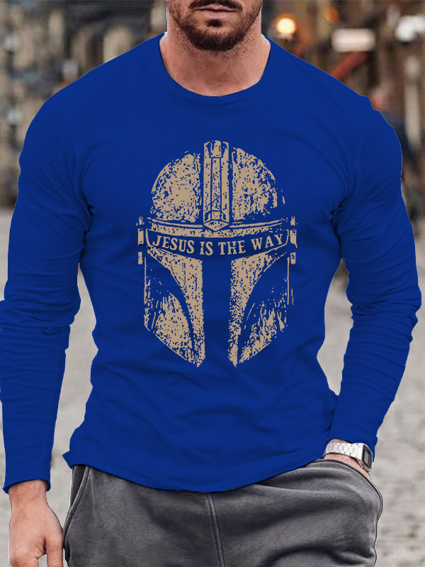 Jesus Is The Way Jesus God Christian Cotton Long Sleeve T-Shirt