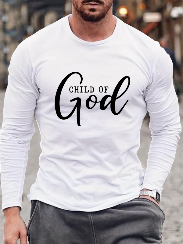 Child of God Proverbs Jesus God  Christian Cotton Long Sleeve T-Shirt