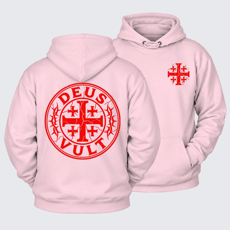 Plush Fleece-Lined Hoodie - Deus Vult