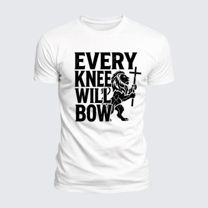 Luxe Mercerized Cotton Tee - Every Knee Will Bow 