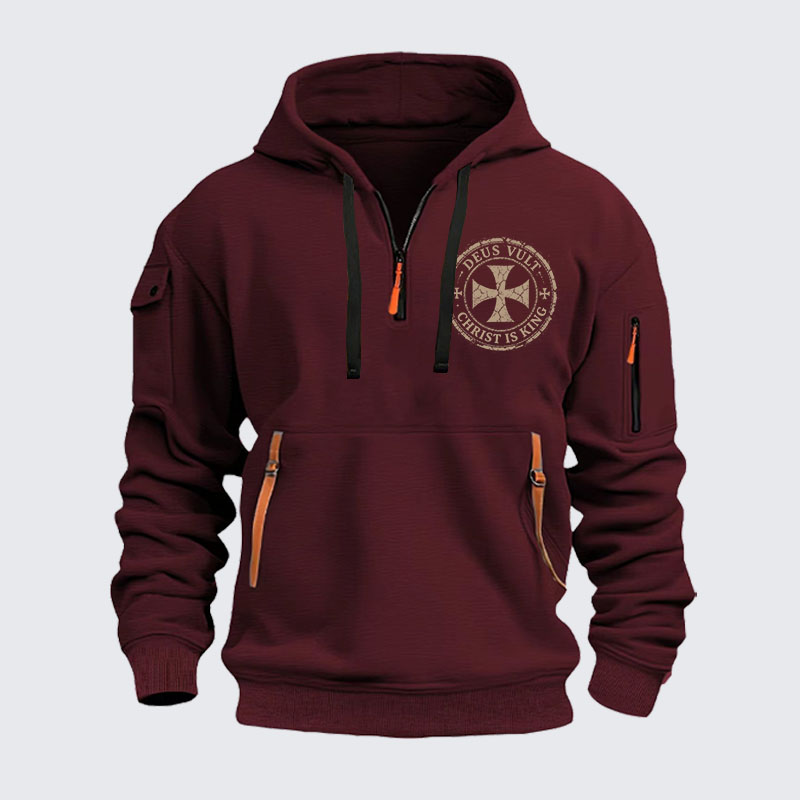 Zipper Hoodies - Deus Vult Christ Is King