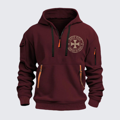 Zipper Hoodies - Deus Vult Christ Is King