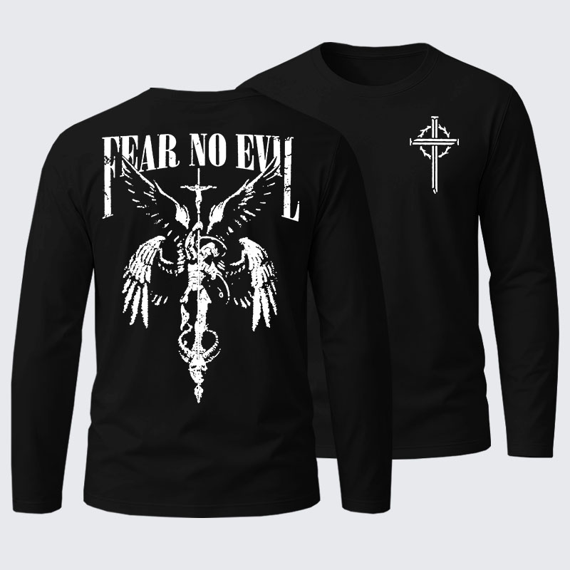 Fear No Evil Cotton Long Sleeve T-Shirt
