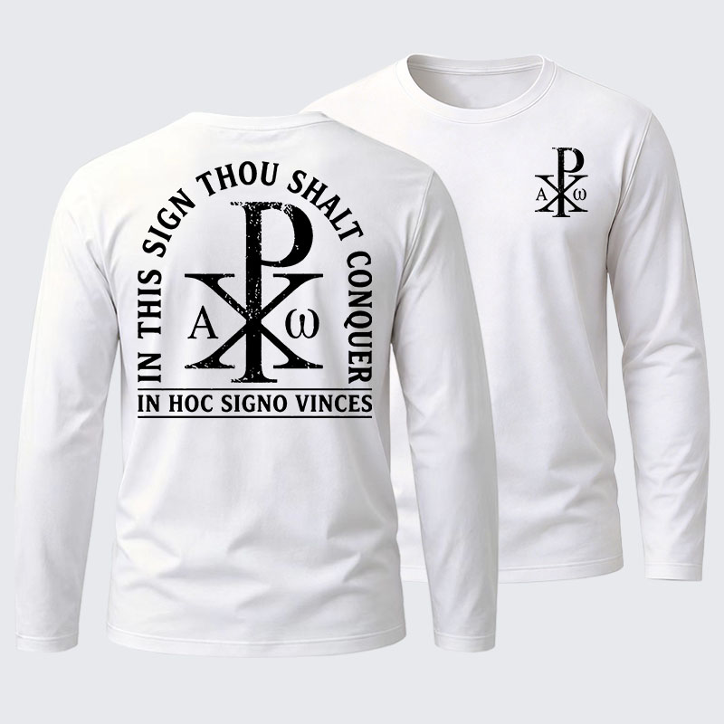 In Hoc Signo Vinces Cotton Long Sleeve T-Shirt