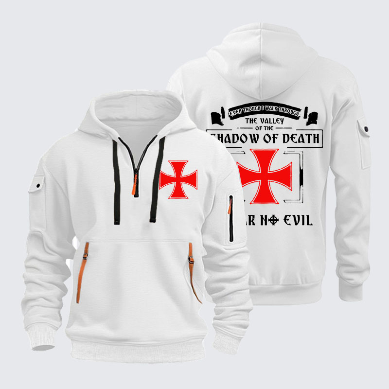 Zipper Hoodies - Even Though I Walk Through The Valley Of The Shadow Of Death, I Fear No Evil.