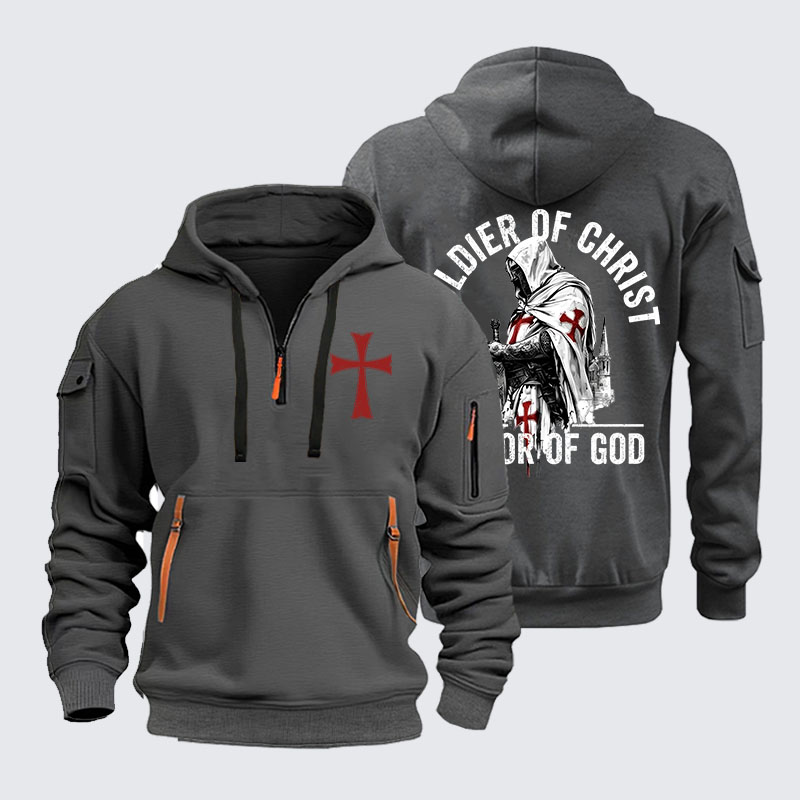 Zipper Hoodies -  Soldier of Christ Armor Of God Crusader Spirit