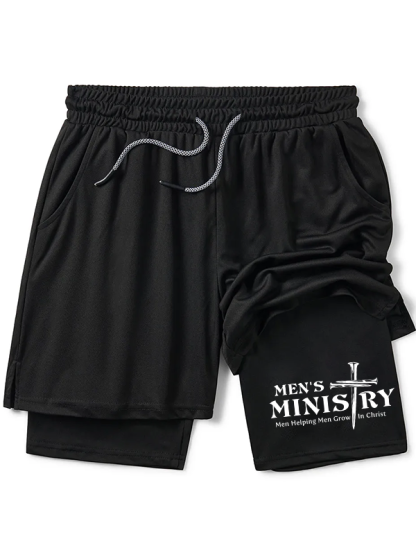 Men's Ministry ,Men Helping Men ,Church ministry Christian Performance Shorts