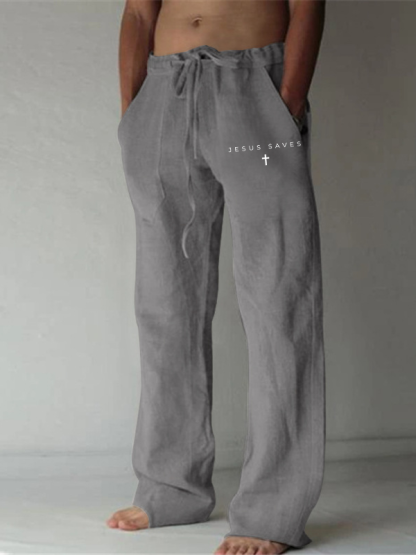 Jesus Saves Christian Beach Pants