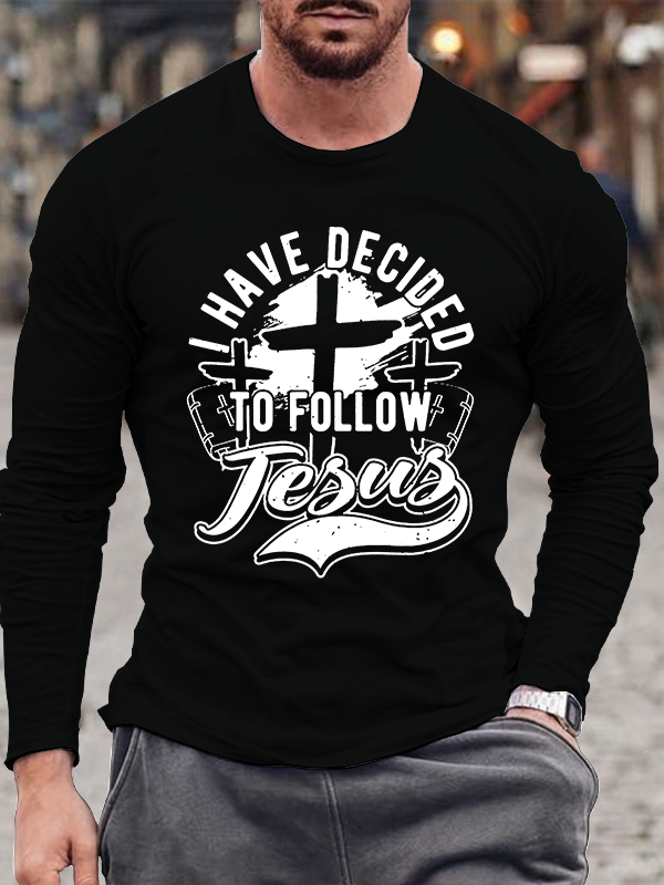 Men's  faith God'S Strong Hand Is Over My Life Long Sleeve T-Shirt