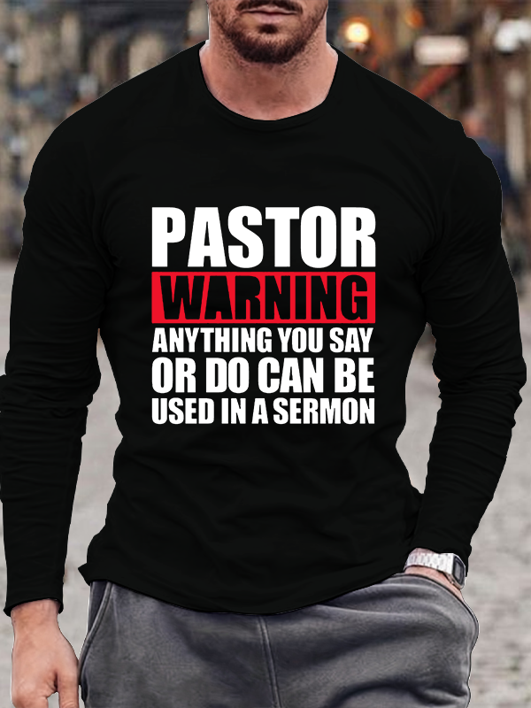 Men's  faith God'S Strong Hand Is Over My Life Long Sleeve T-Shirt