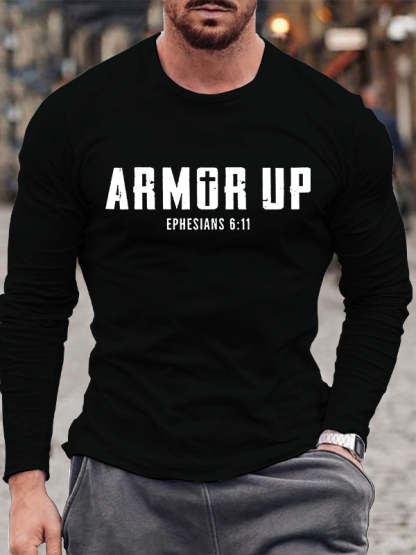 Armor Up Jesus God Christian Cotton Long Sleeve T-Shirt